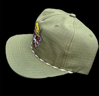 Blaze On - Olive Green Ripstop Hat