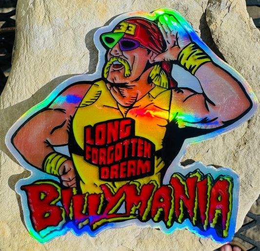 Hulkamania Billy Strings - holographic sticker