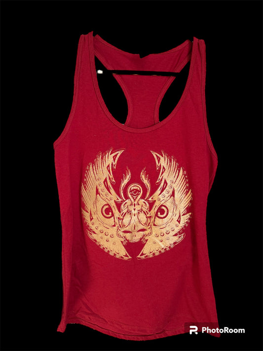 Racerback Tank - crimson Scarab