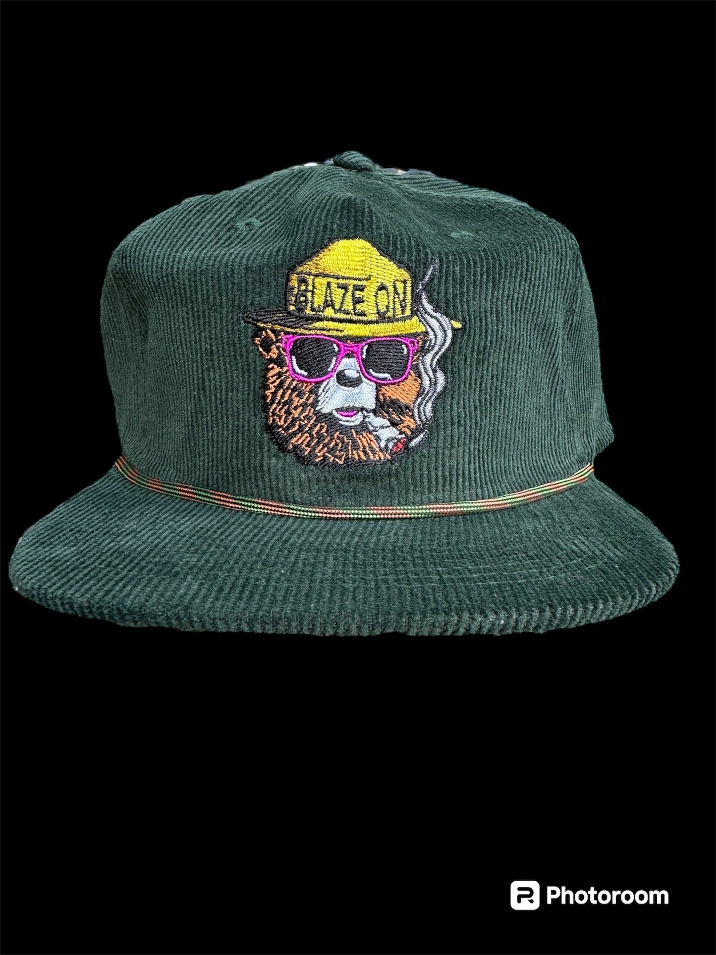 Blaze On - Forest Green Corduroy Hat