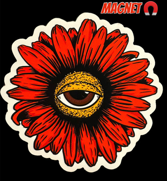 MAGNET - Red Daisy