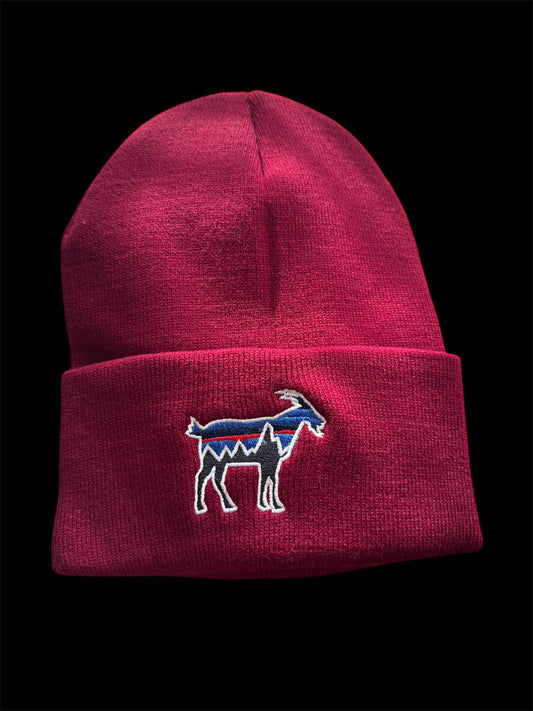 Burgundy - Patagoatia Beanie Hat