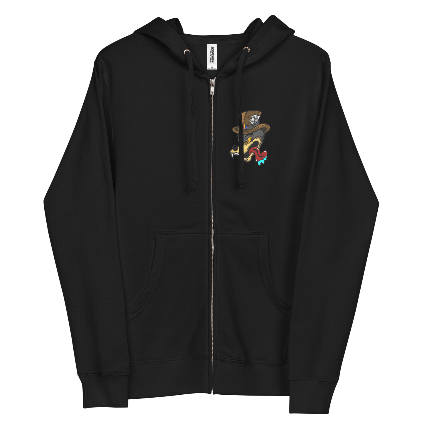 Dire Wolf - Dire Wolf Independent Brand Unisex fleece zip up hoodie